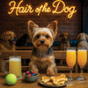 Hair of the Dog Yorkshire Terrier 005 Ruff & Ready Funny Canine Art neon lights, bacon-woven flair, and egg murals