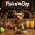 Hair of the Dog Yorkshire Terrier 007 Ruff & Ready Funny Canine Art neon lights, bacon-woven flair, and egg murals