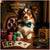 High Stakes Hideaway metal print depicting a Papillon dog at an upscale poker table with drink and poker chips