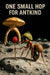 One Small Hop for Antkind humorous ant astronaut lunar landing raspberry metal print