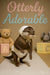Baby otter wearing diaper and bonnet nursery wall art