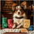 Papillon dog artwork titled Pappy Pooch Pouncer on metal print showcasing an elegant casino poker setting