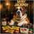 Saint Bernard at casino table with humorous dog-themed poker accessories titled Saint Jackpot