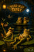 Four frogs on lily pads at night holding cocktails and snapping selfies under a “Toad-ally Tipsy” sign
