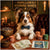 Papillon's Winning Wings metal print showing a stylish Papillon dog at a candlelit poker table with poker chips and playing cards